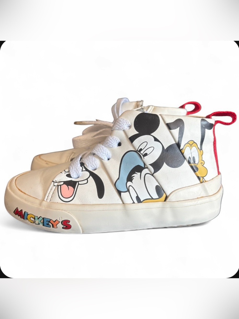 Zara X Mickey Mouse Collab - Size 24 (8-8.5) - Has Mickey, Donald, Goofy & Pluto